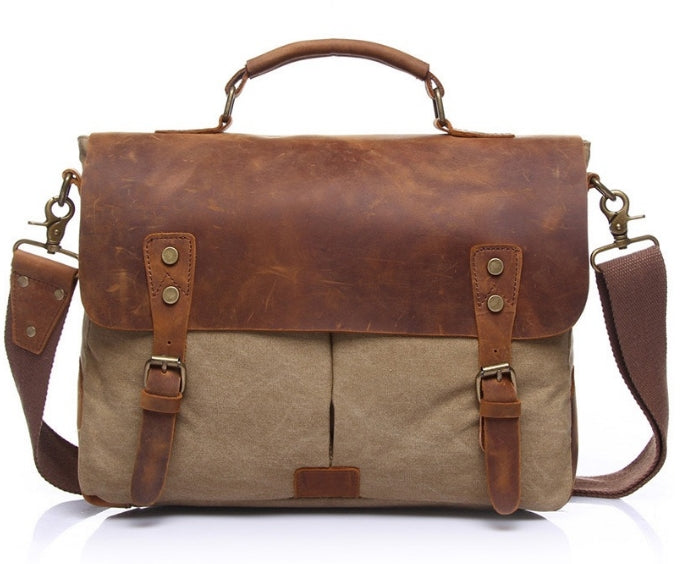 LIGHT LEATHER CARTABLE BAG