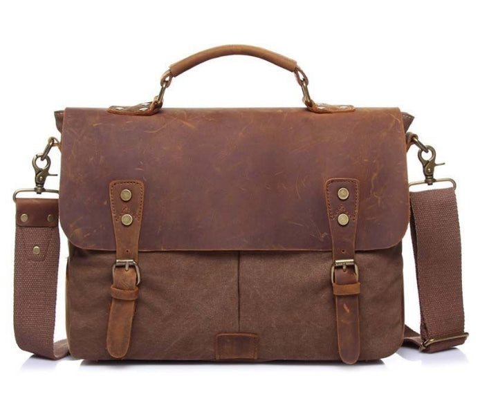 LIGHT LEATHER CARTABLE BAG