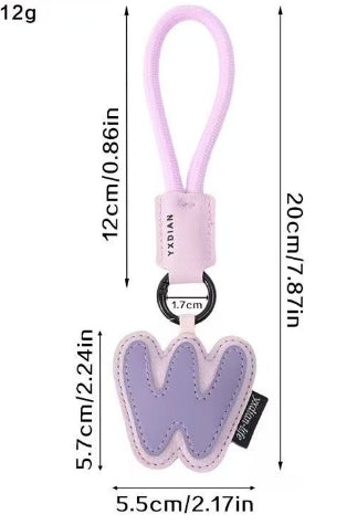 Handmade PU Letter Charm