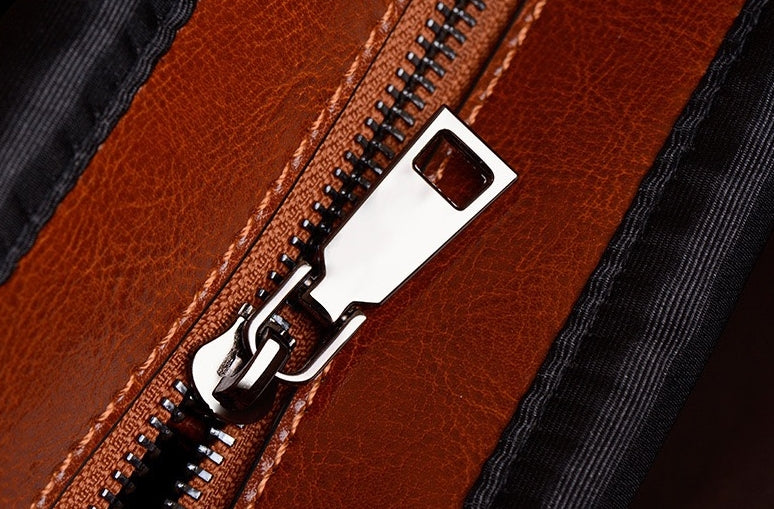 Women Cowhide Messenger Top Handle Bag