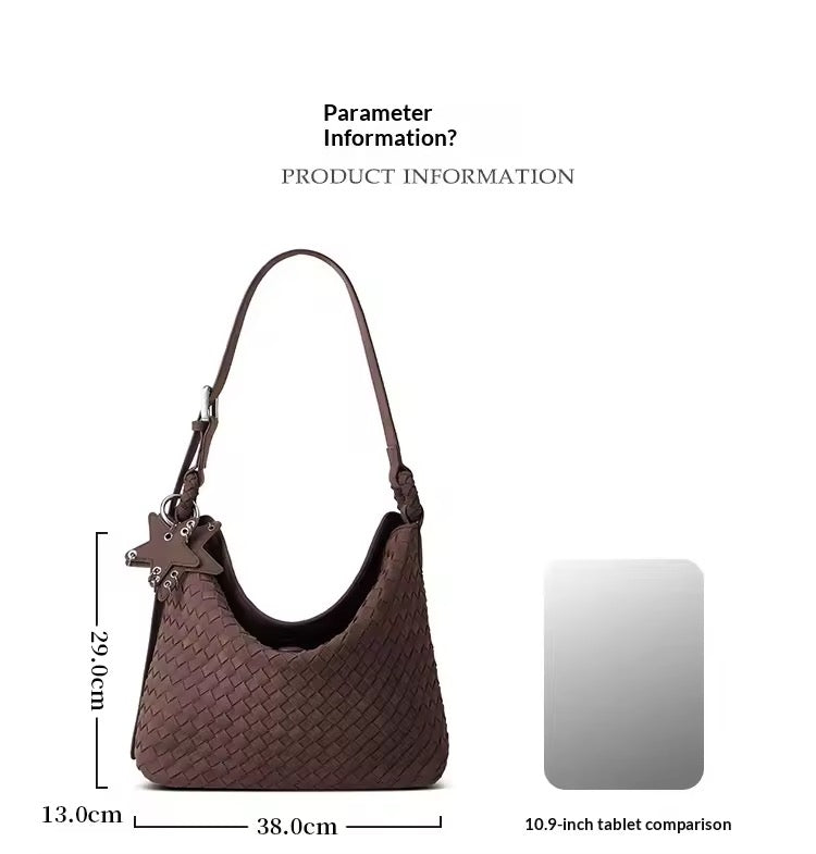 Fashion Suede Woven Bag