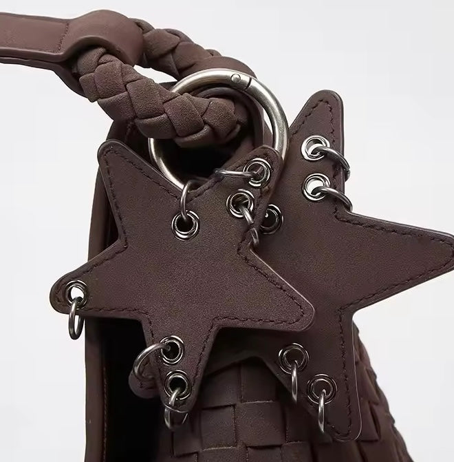 Fashion Suede Woven Bag