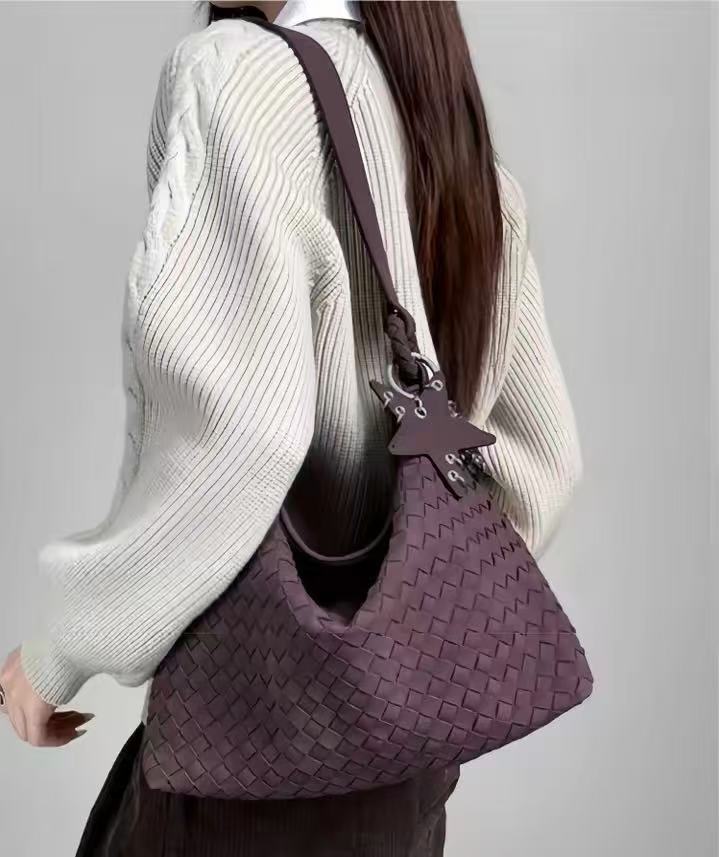 Fashion Suede Woven Bag