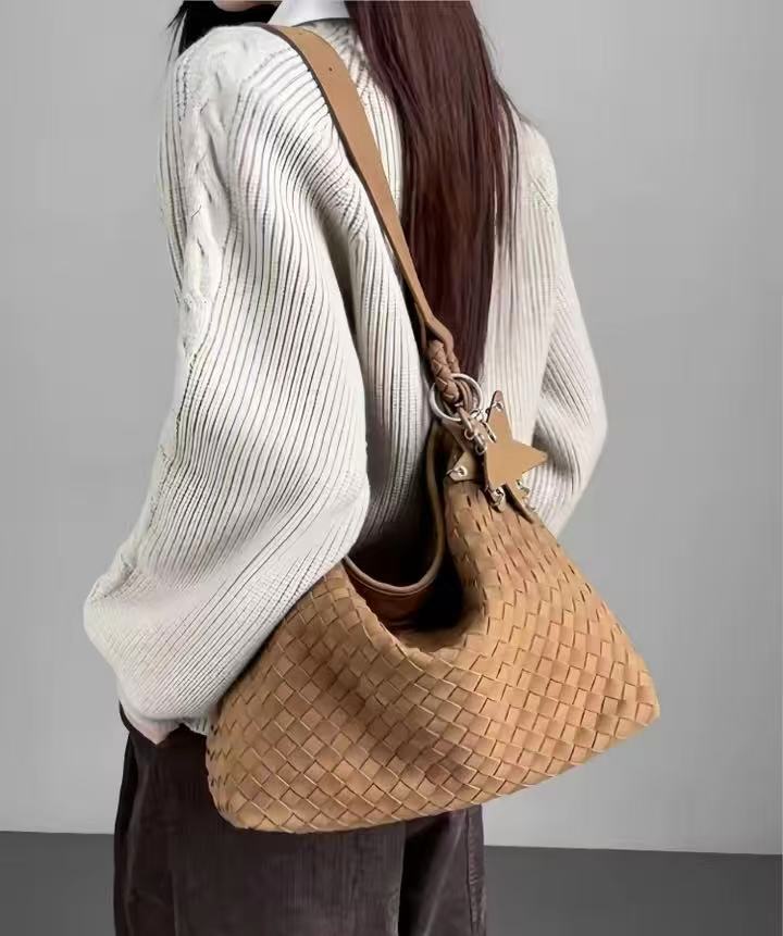Fashion Suede Woven Bag