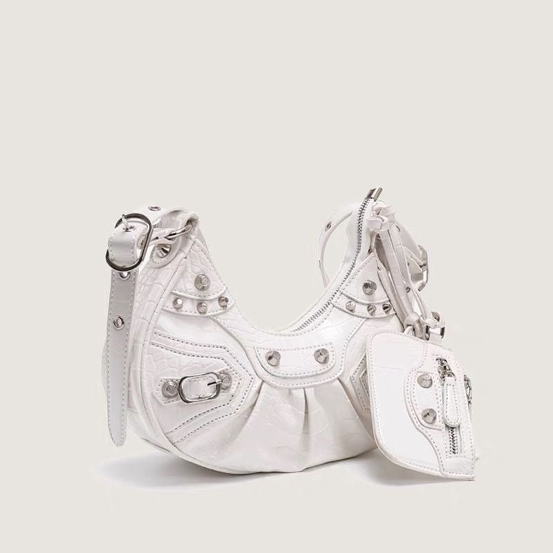 Mini Moon Studded Bag