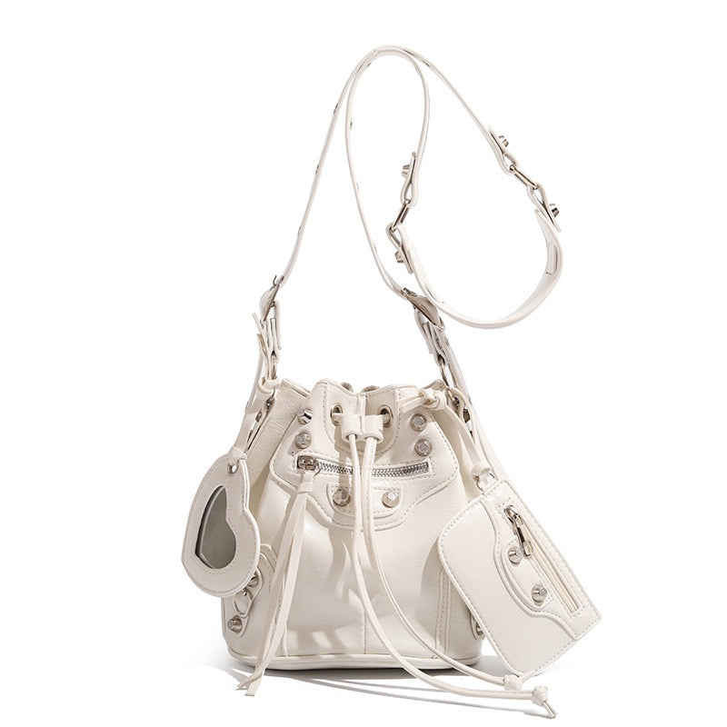 Mini Studded Bucket bag