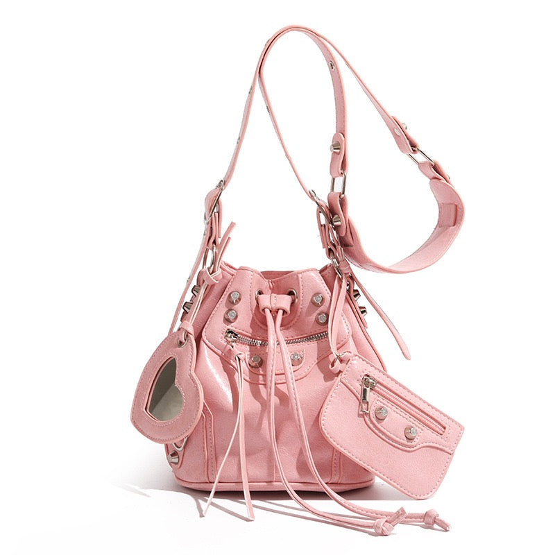 Mini Studded Bucket bag