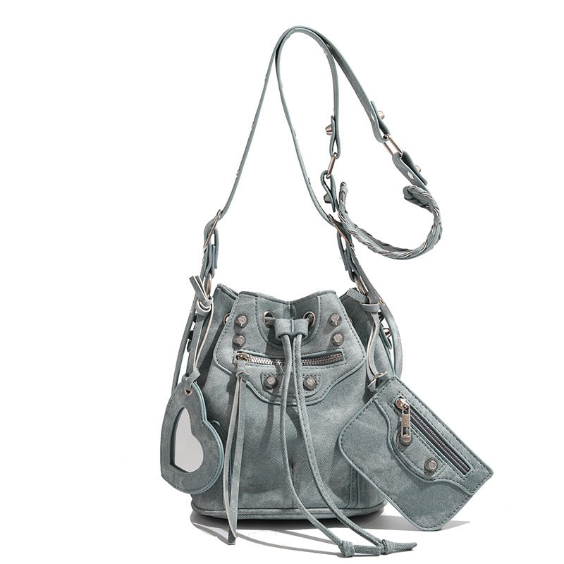 Mini Studded Bucket bag