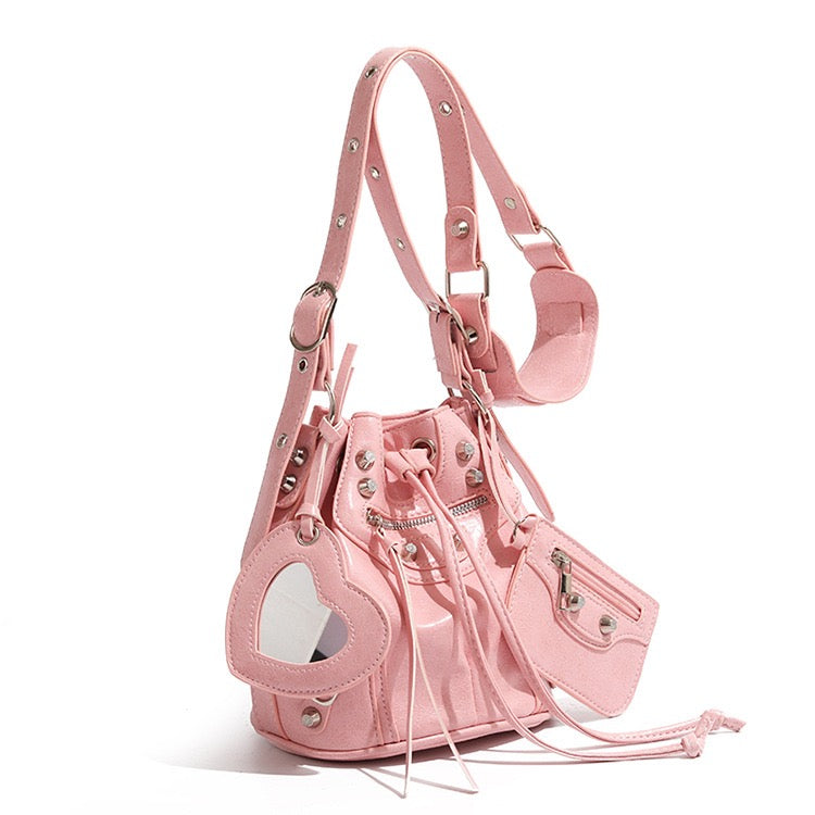Mini Studded Bucket bag