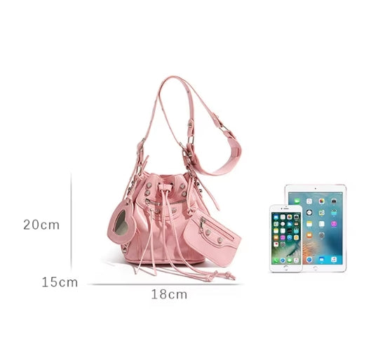 Mini Studded Bucket bag