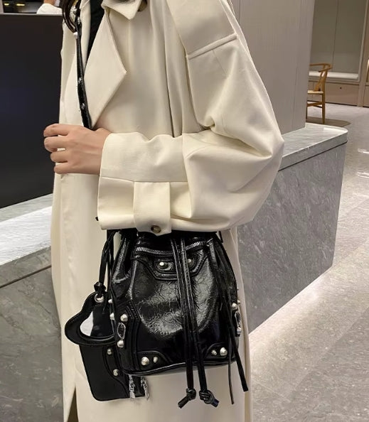 Mini Studded Bucket bag