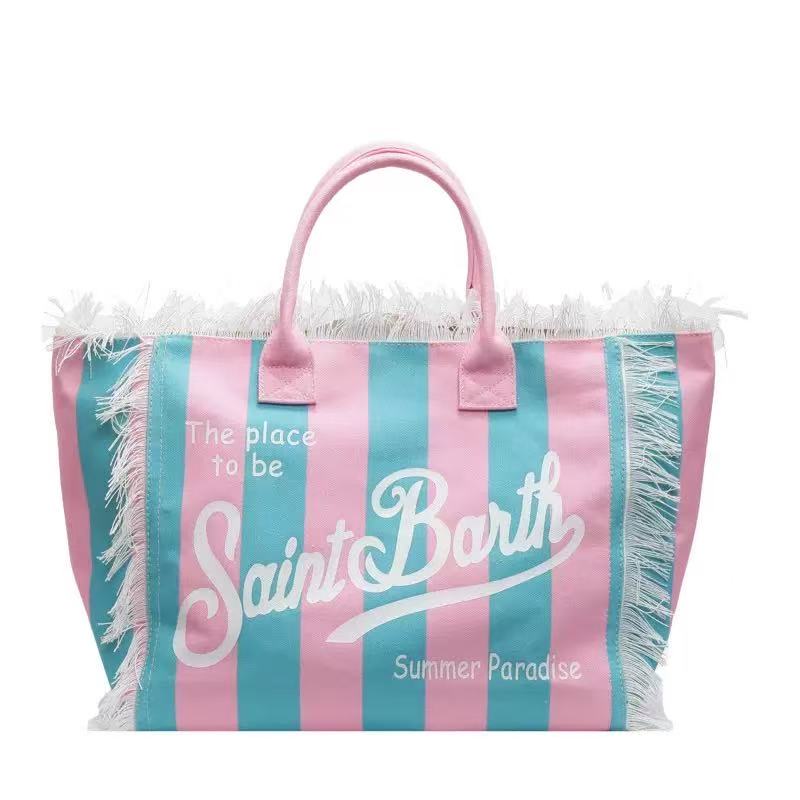 Luxury Canvas Tassel Shoulder Bag