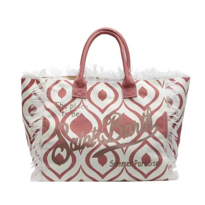 Luxury Canvas Tassel Shoulder Bag