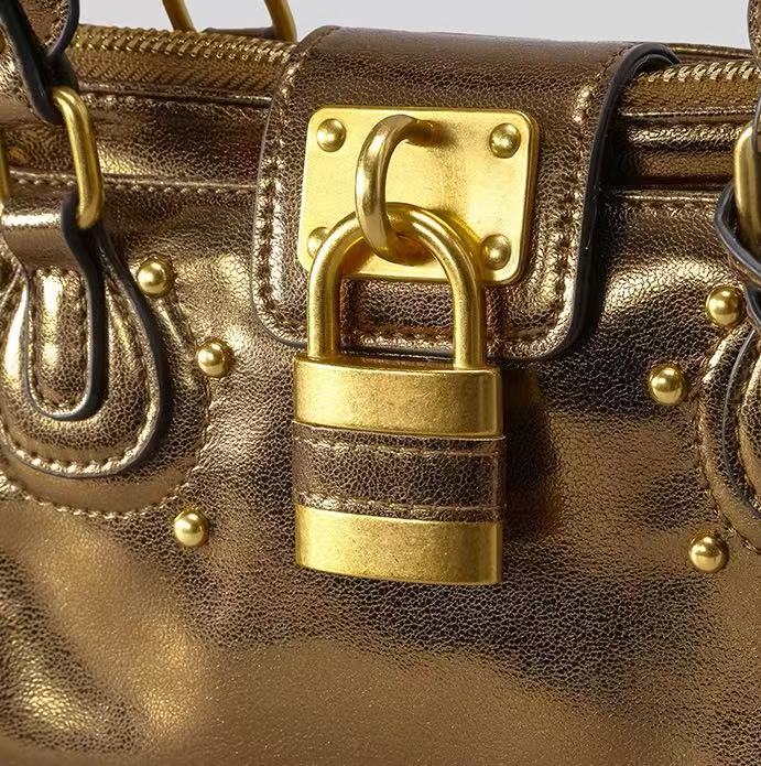 Vintage Lock Design Tote Bag
