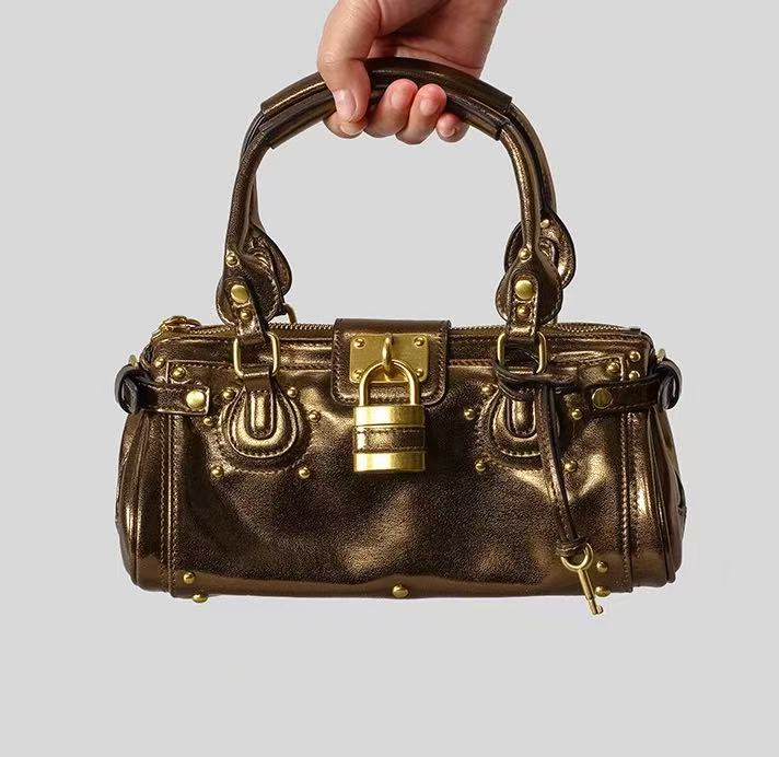 Vintage Lock Design Tote Bag