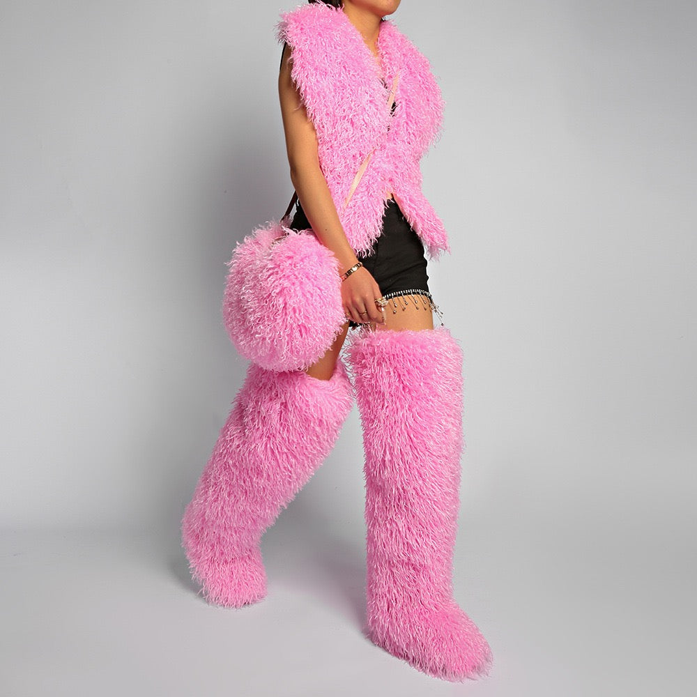 Furry Ladies Messenger Bag