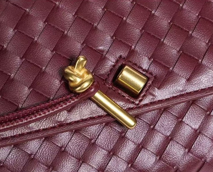 Woven evening clutch bag