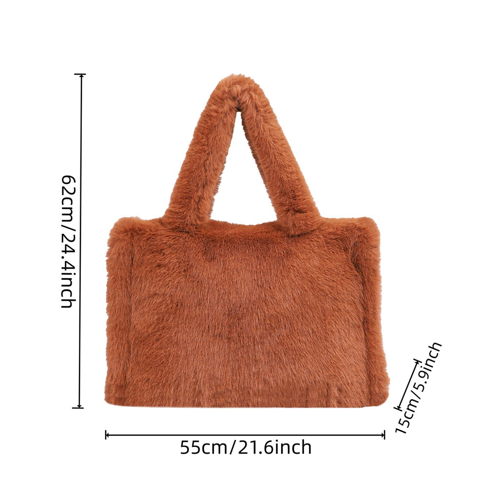 Soft Plush Female Crossbody Bags