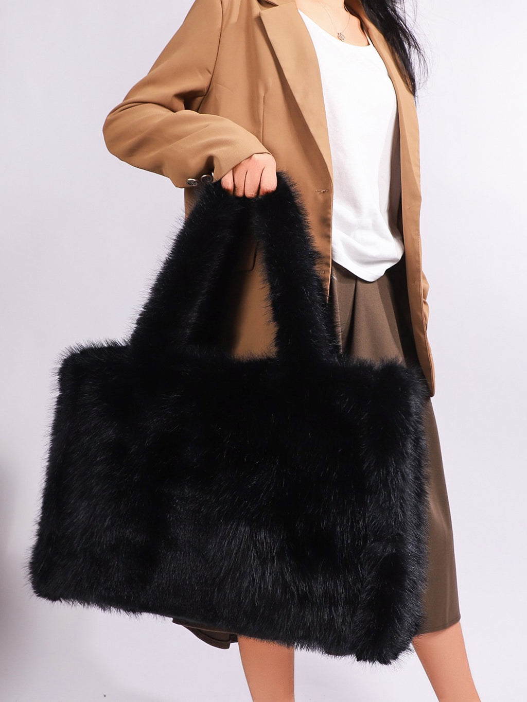 Soft Plush Female Crossbody Bags