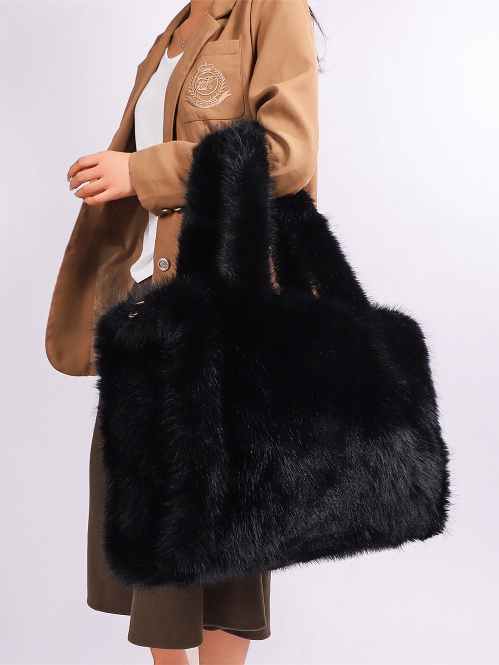 Soft Plush Female Crossbody Bags