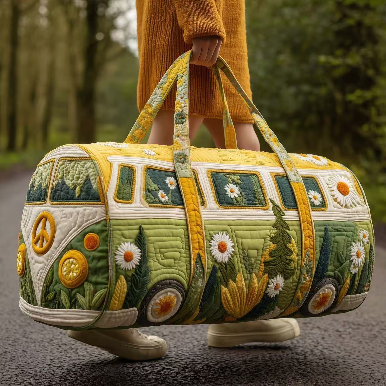 Vintage Artistic Nature Duffle Bag