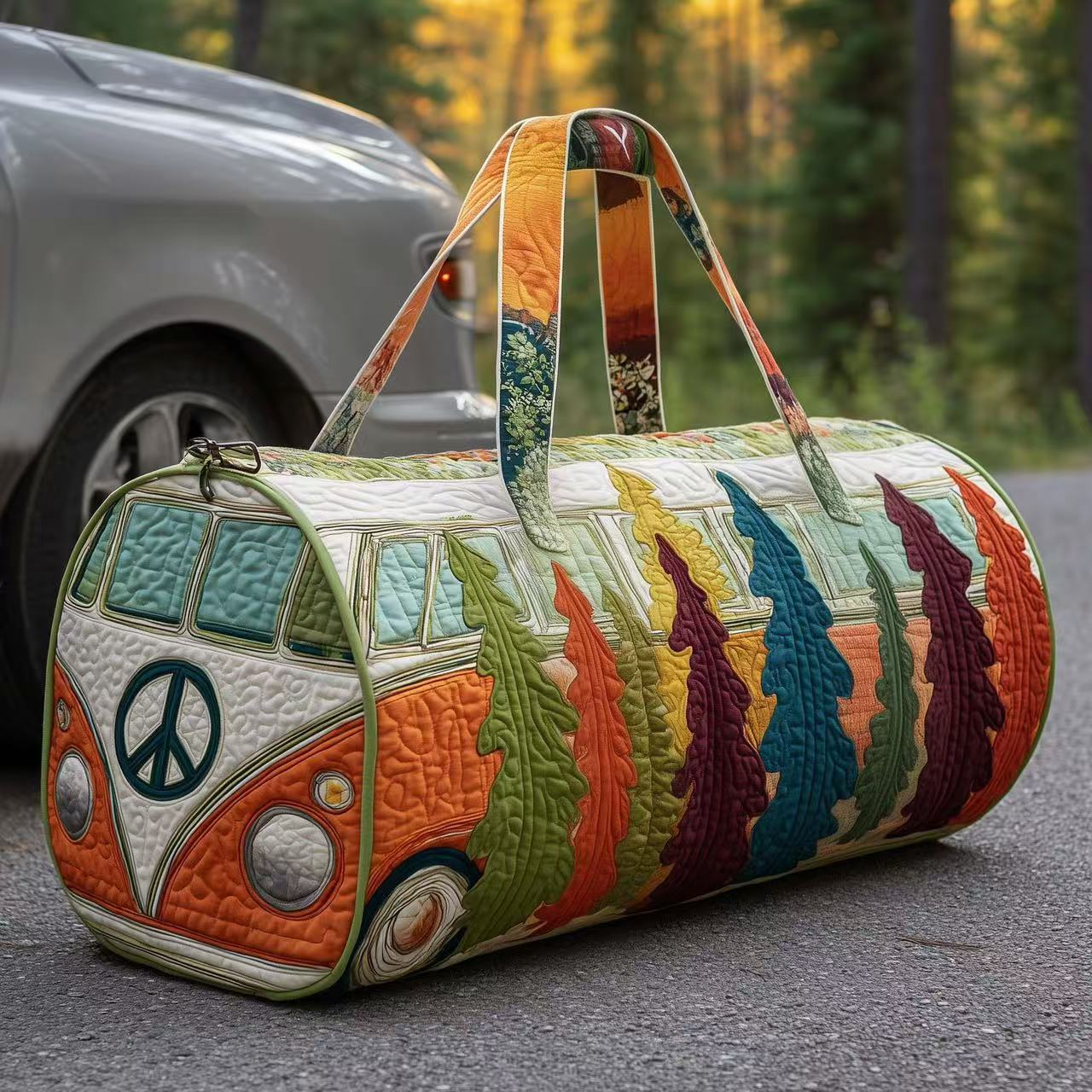 Vintage Artistic Nature Duffle Bag
