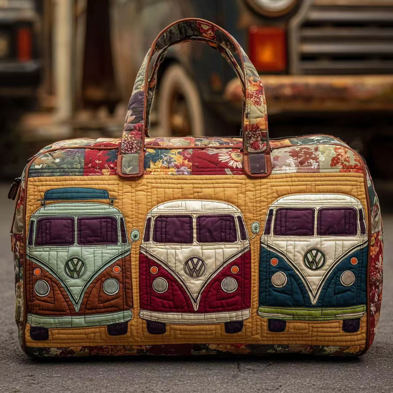 Vintage Artistic Nature Duffle Bag