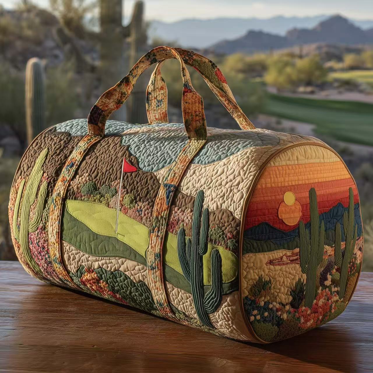 Vintage Artistic Nature Duffle Bag