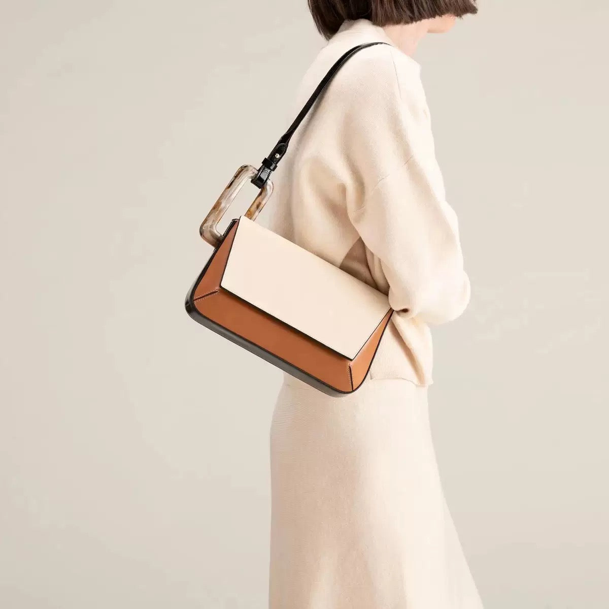 Luxury Women's Patchwork Underarm Bag