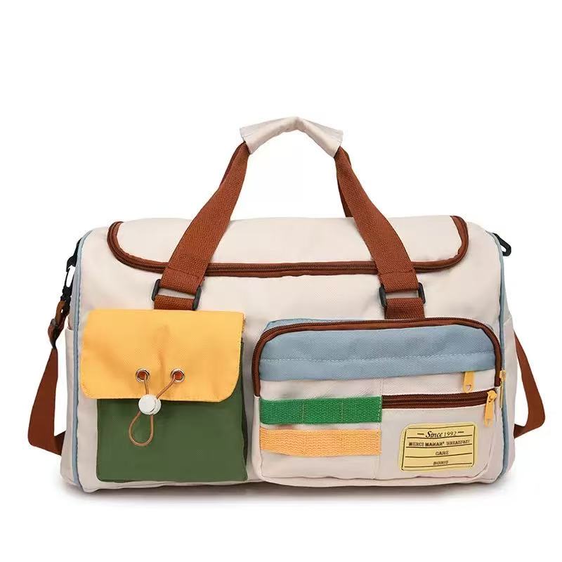 Color Blocking Leisure Fitness Bag