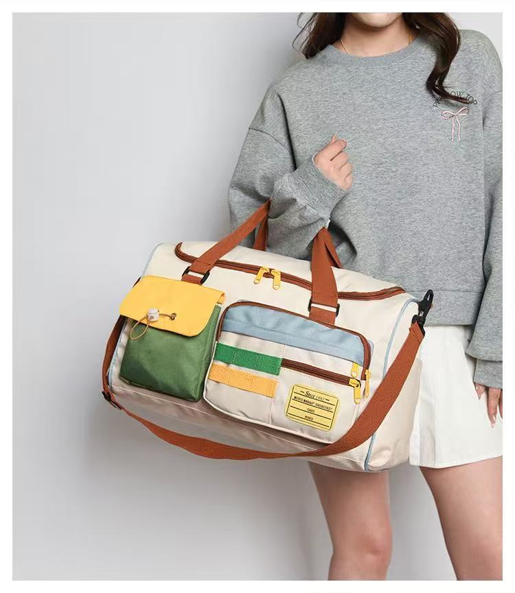 Color Blocking Leisure Fitness Bag