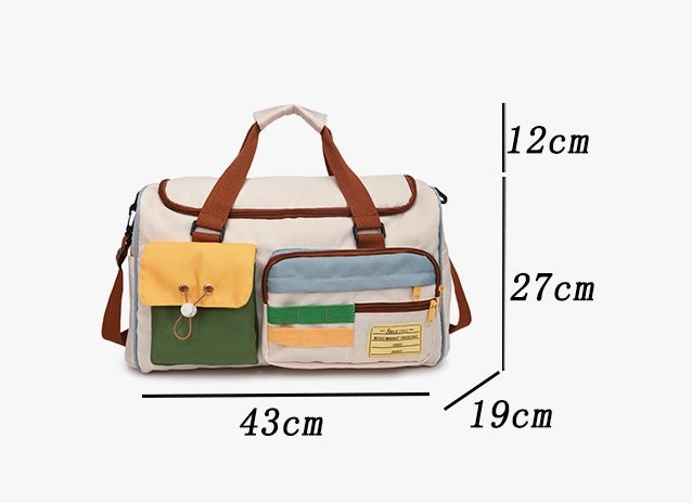 Color Blocking Leisure Fitness Bag