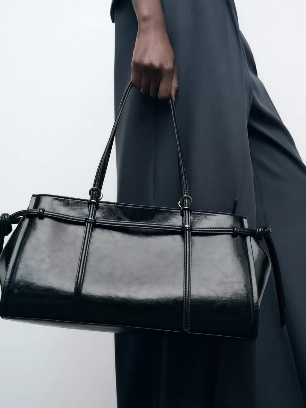 Classical Large Canvas Shoulder Bag