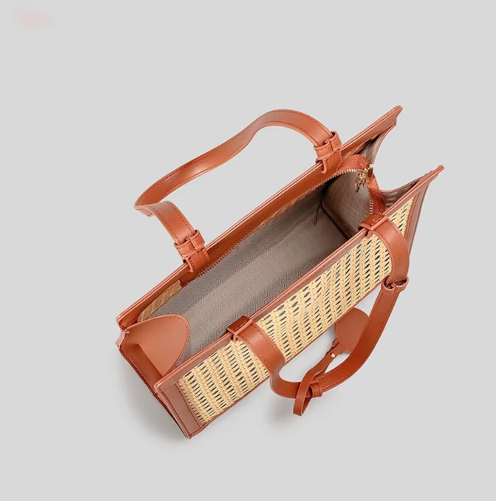 Luxury Women's Straw Beach Bag