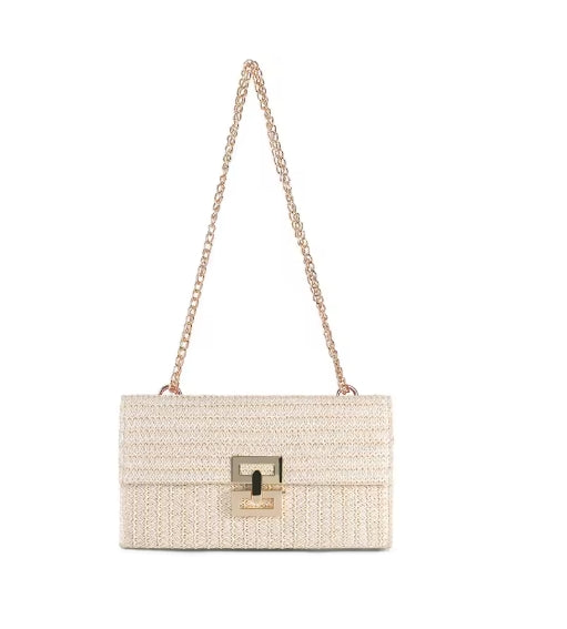 Bohemian Chain Straw Woven Bag