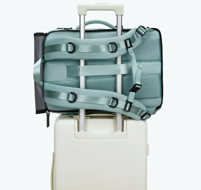 Waterproof 16 inch Business Laptop Backpack with Shoe Bag Hidden USB charging port Hiking camping backpack