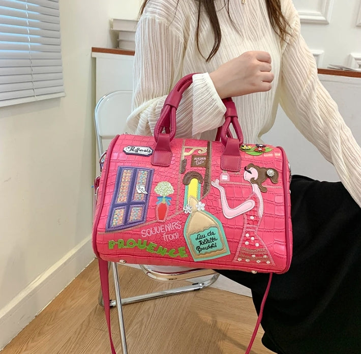 Candy Color Cartoons Style Purses and Handbags