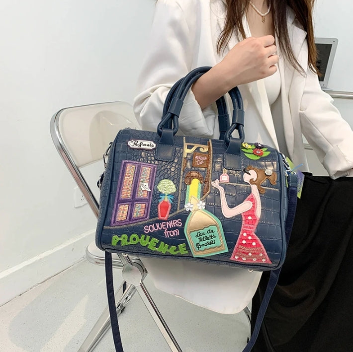 Candy Color Cartoons Style Purses and Handbags