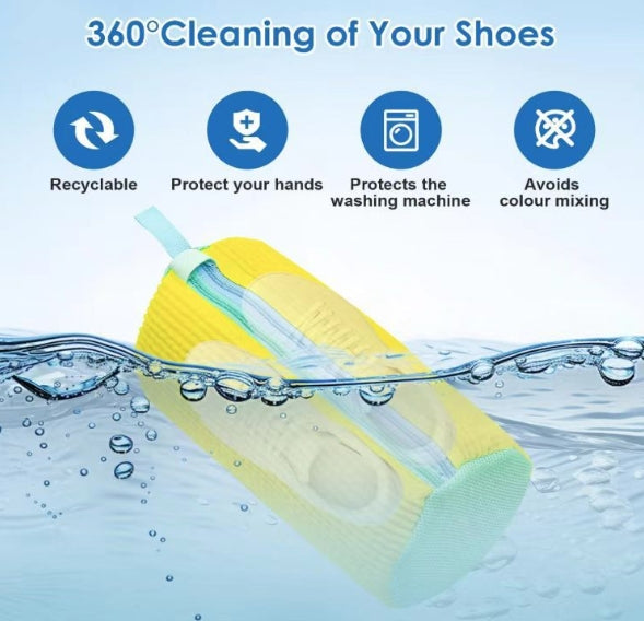Dual-Chamber Shoe Washing Machine Bag – Durable Laundry Protector for Sneakers