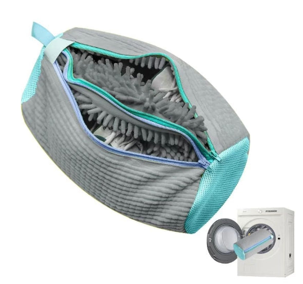Dual-Chamber Shoe Washing Machine Bag – Durable Laundry Protector for Sneakers