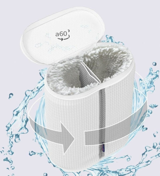 Dual-Chamber Vertical Shoe Washing Machine Bag – Durable Laundry Protector for Sneakers