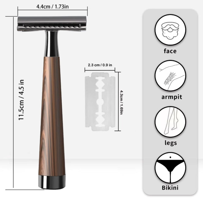 Zinc Alloy Handle  Double Edge Safety Razor