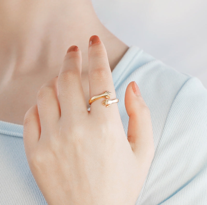 Loving Hug Hand Ring