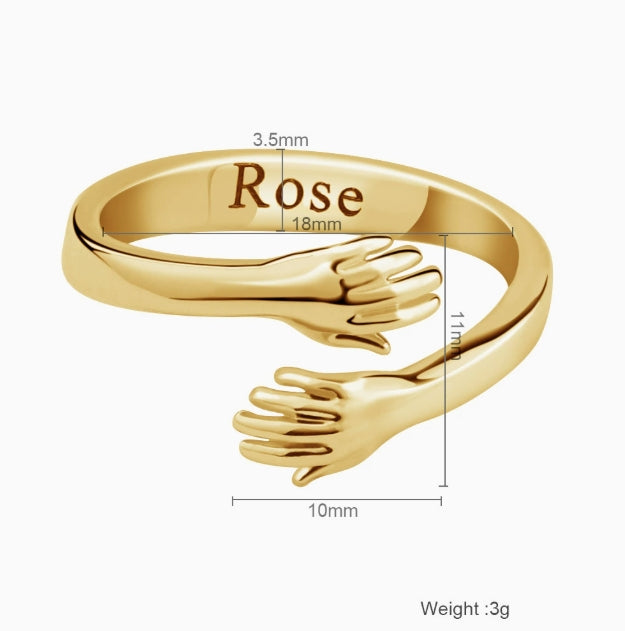 Loving Hug Hand Ring