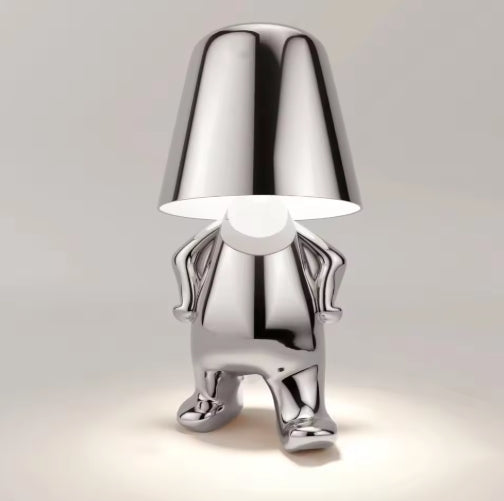 Modern New Thinker Golden Statue Touch Atmosphere Lamp