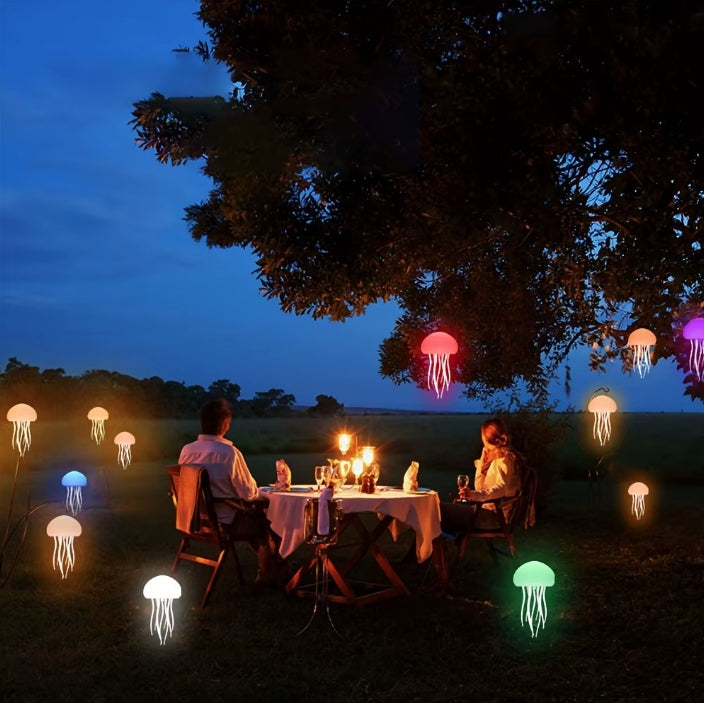 Bionic Jellyfish Night Light,USB Rechargeable with Voice Control