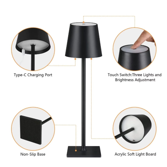 LED Touch Sensor Table Lamp