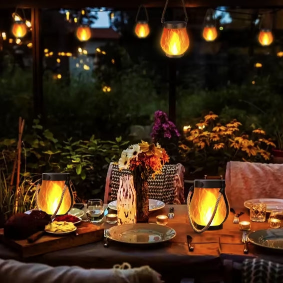 Waterproof Solar Flame Rope Lantern