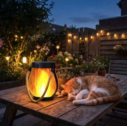 Waterproof Solar Flame Rope Lantern