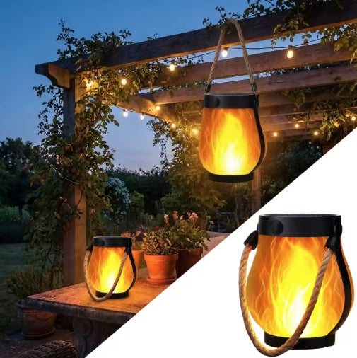 Waterproof Solar Flame Rope Lantern